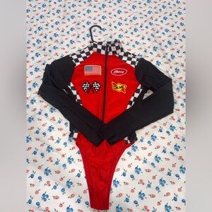 Race car driver bodysuit Halloween costume